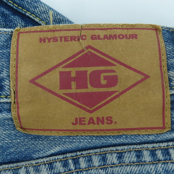 実際に弊社で買取させて頂いたHYSTERIC GLAMOUR/ヒステリックグラマー 小窓スタッズ リメイクデニムパンツ 4AP-2103/32の画像 6枚目