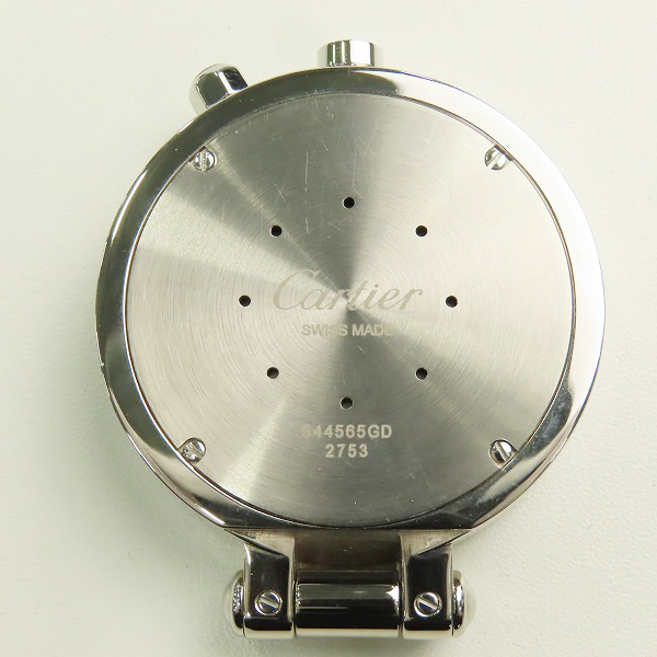 実際に弊社で買取させて頂いたCartier/カルティエ QZ  ハッピースデー トラベルクロック 時計 W0100073【動作未確認】の画像 3枚目