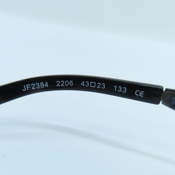 実際に弊社で買取させて頂いたJ.F.REY/ジェイエフレイ メガネ/アイウェア JF2384 2206の画像 7枚目