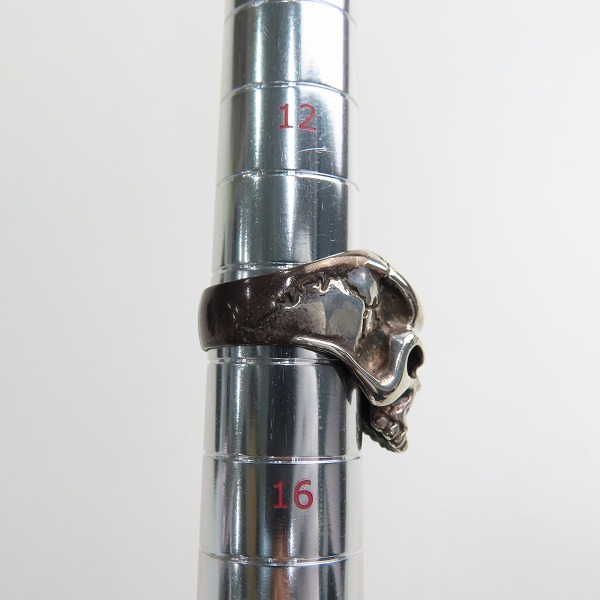 実際に弊社で買取させて頂いたharaKIRI/ハラキリ 赤銅 スカルリング 14.5号の画像 8枚目