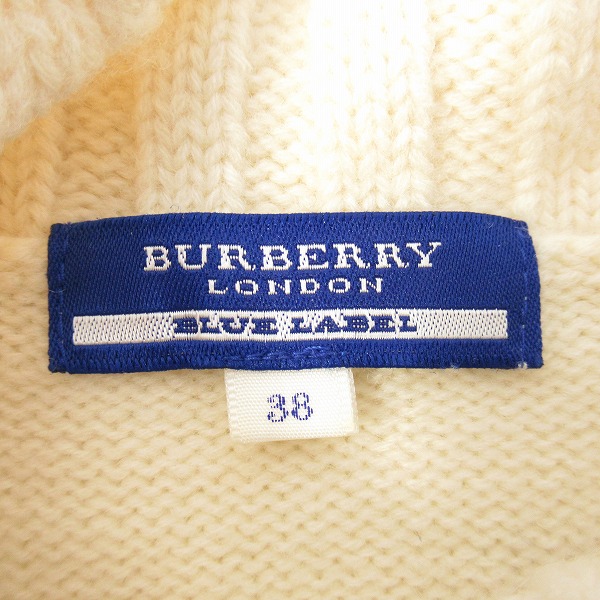 実際に弊社で買取させて頂いたBURBERRY LONDON BLUE LABEL/バーバリーロンドン ブルーレーベル タートルネック ニット E1N46-279-02/38の画像 2枚目