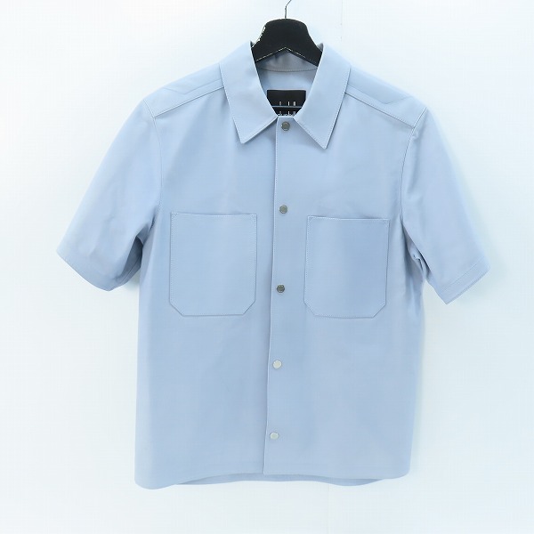 実際に弊社で買取させて頂いたdunhill london/ダンヒル ロンドン カーフスキン スナップボタン半袖シャツ S