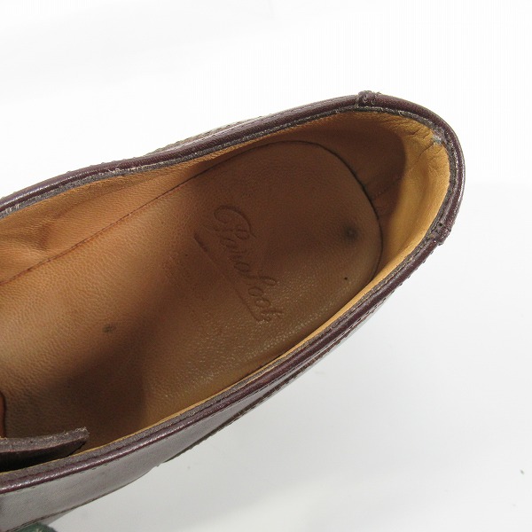 実際に弊社で買取させて頂いたParaboot/パラブーツ CHAMBORD/TEX MARRON-LIS CAFE シャンボード 710707/5 シューツリー付きの画像 4枚目