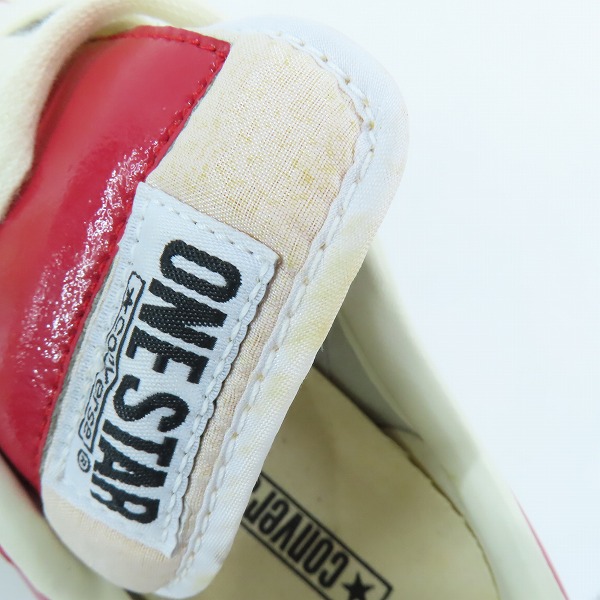 実際に弊社で買取させて頂いたCONVERSE/コンバース ONE STAR ENAMEL-LEATHER OX/ワンスター 1C015/26.5の画像 6枚目
