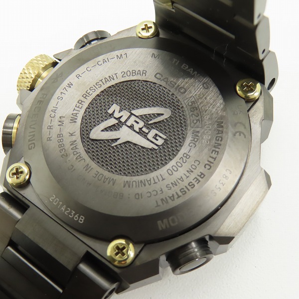 実際に弊社で買取させて頂いたG-SHOCK/Gショック MR-G SERIES 赤備え タフソーラー 腕時計 MRG-B2000B-1A4JRの画像 5枚目