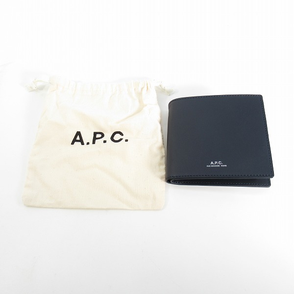 実際に弊社で買取させて頂いたA.P.C./アーペーセー 二つ折り財布 PXAWV PXBJQ H63340の画像 9枚目