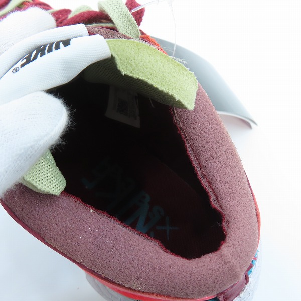 実際に弊社で買取させて頂いた【未使用】NIKE×SACAI×KAWS/ナイキ×サカイ×カウズ BLAZER LOW Team Red ブレーザー DM7901-600 26.5の画像 4枚目