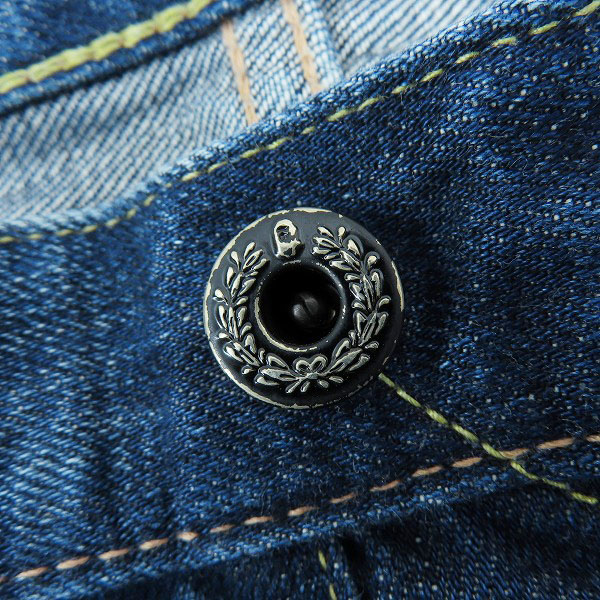 実際に弊社で買取させて頂いたA BATHING APE/アベイシングエイプ デニム ハーフパンツ スター刺繍/Mの画像 6枚目