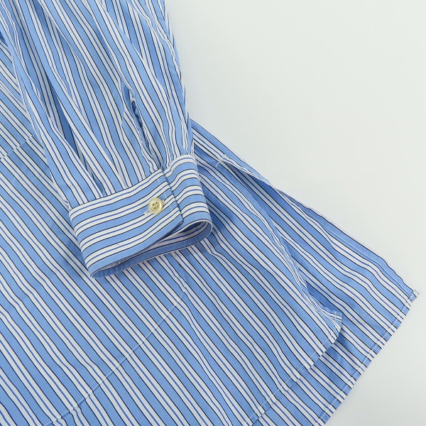実際に弊社で買取させて頂いた【JPタグ】GUCCI/グッチ 18AW ストライプ/ハーフボタン オーバーサイズドシャツ 534786 Z375L/50の画像 7枚目