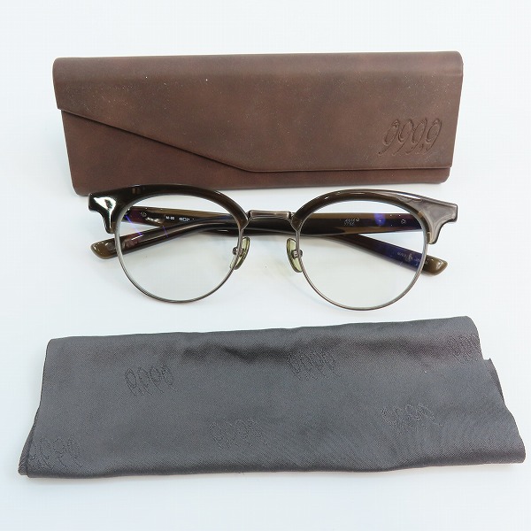 実際に弊社で買取させて頂いた999.9/フォーナインズ 跳上げ式 メガネフレーム M-95の画像 8枚目