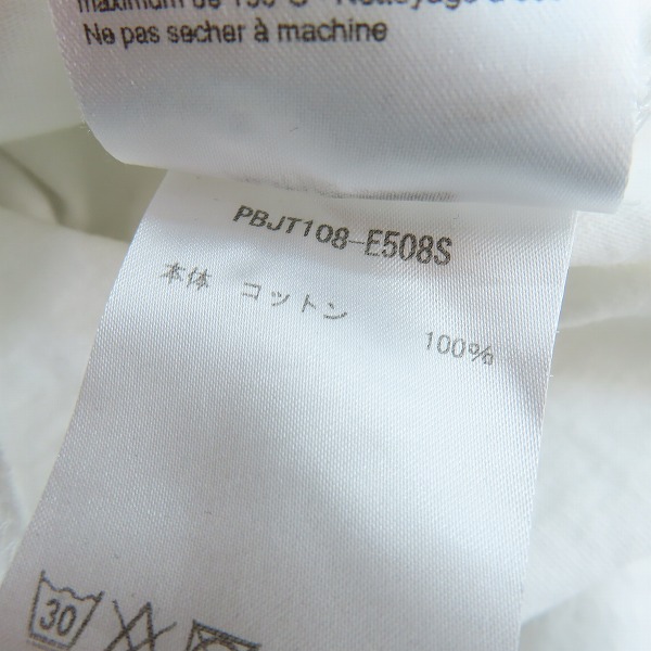 実際に弊社で買取させて頂いたNeil Barrett/ニールバレット 21SS HAWAIIAN FAIR ISLE THUNDERBOLT SHIRT サンダーボルトTシャツ PBJT108 E508S/XLの画像 4枚目