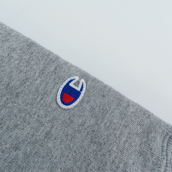 実際に弊社で買取させて頂いたChampion/チャンピオン UCLA REVERSE WEAVE sweat parka リバースウィーブ スウェット パーカー 赤単タグ 復刻 グレー Mの画像 7枚目