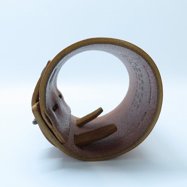 実際に弊社で買取させて頂いたMartin Margiela/マルタンマルジェラ 初期 レザーブレス バングルの画像 5枚目