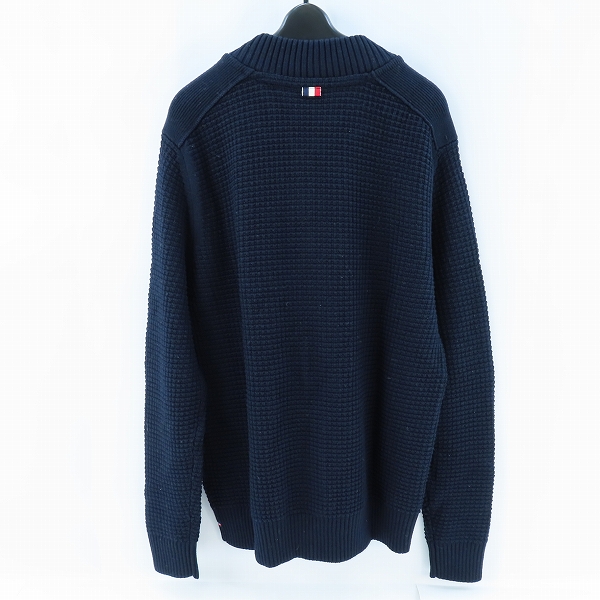 実際に弊社で買取させて頂いた【JPタグ】MONCLER/モンクレール MAGLIONE TRICOT CARDIGAN 羊毛 カーディガン E20919423400 ネイビー XLの画像 1枚目