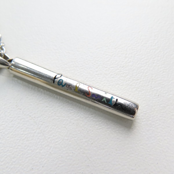 実際に弊社で買取させて頂いたPaul Smith/ポールスミス ロゴ入り 縦長ネックレスの画像 2枚目