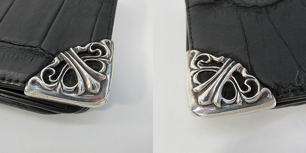 実際に弊社で買取させて頂いたCHROME HEARTS/クロムハーツ シングルフォールド ロングウォレット/長財布の画像 5枚目