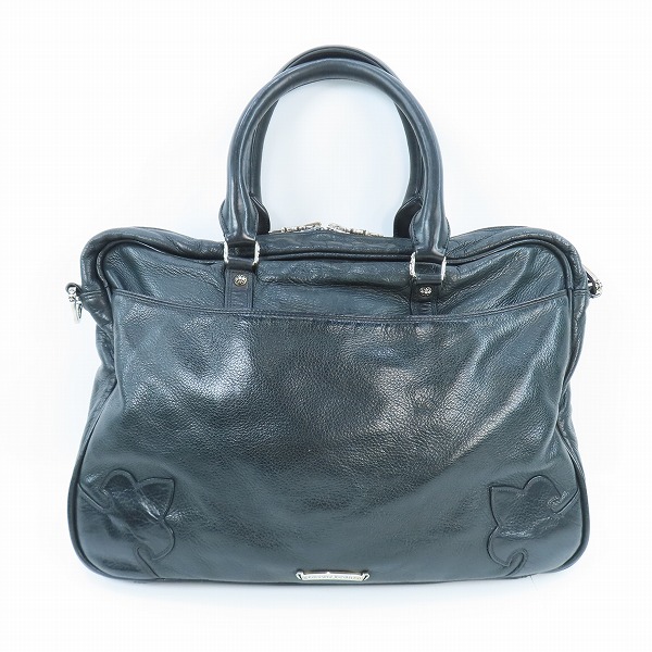 実際に弊社で買取させて頂いたCHROME HEARTS/クロムハーツ 2WAY レザーブリーフケース フレアニーパッチ
