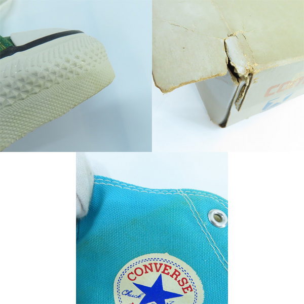 実際に弊社で買取させて頂いたCONVERSE/コンバース 80s ヴィンテージ/ビンテージ USA製/銀箱 ALL STAR/オールスター スニーカー 1-9208 /9の画像 6枚目