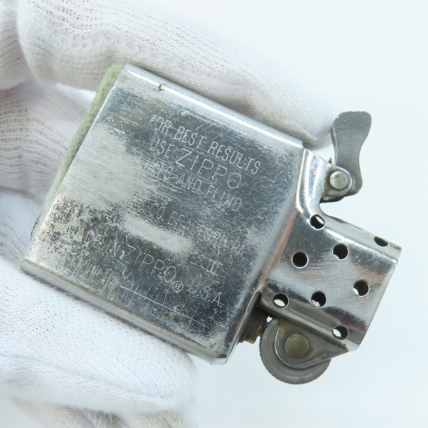 実際に弊社で買取させて頂いた ZIPPO/ジッポー BWL/ビルウォールレザー 限定 071/200 シルバー 08年製の画像 6枚目