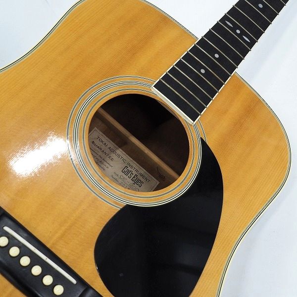 実際に弊社で買取させて頂いた★【弦無し】TOKAI/トーカイ Cat's Eyes CE-200 アコースティックギター/アコギの画像 5枚目