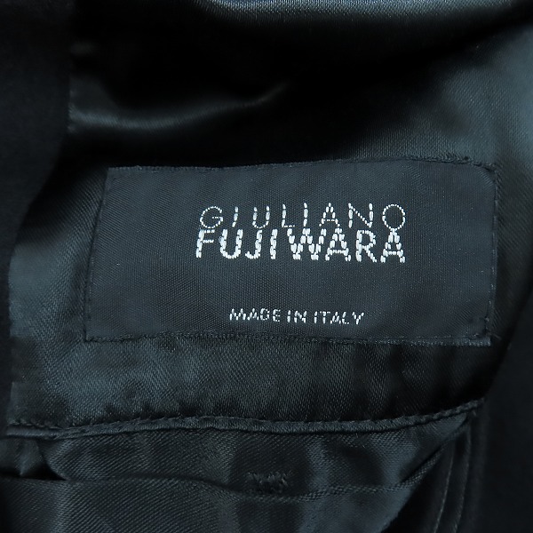 実際に弊社で買取させて頂いたgiuliano Fujiwara/ジュリアーノフジワラ イタリア製 ロングコート 46の画像 2枚目