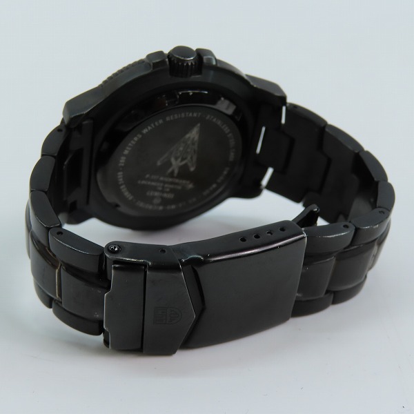 実際に弊社で買取させて頂いたLUMINOX/ルミノックス NIGHTHAWK/ナイトホーク F-117 クオーツ 黒文字盤 腕時計 3400の画像 2枚目