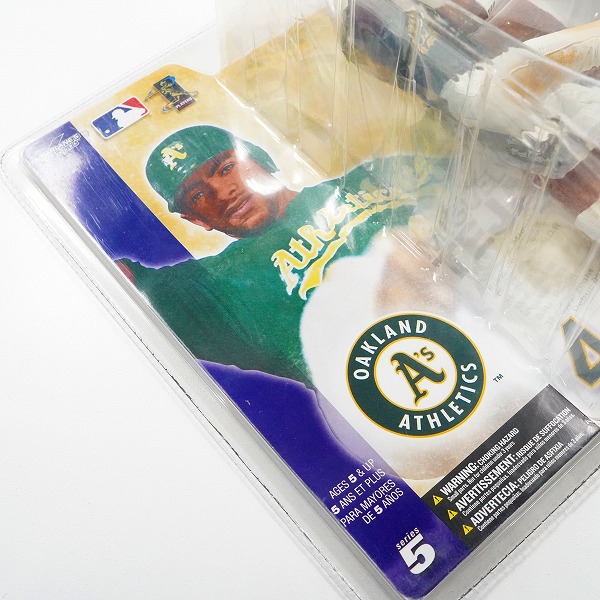 実際に弊社で買取させて頂いた【未開封】McFARLANE TOYS/マクファーレントイズ オークランド・アスレチックス #4 MIGUEL TEJADA ミゲル・テハダ フィギュアの画像 6枚目