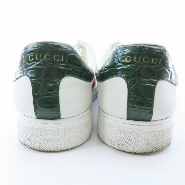 実際に弊社で買取させて頂いたGUCCI/グッチ エース・ウェブ ストライプ スニーカー 757892/9の画像 1枚目