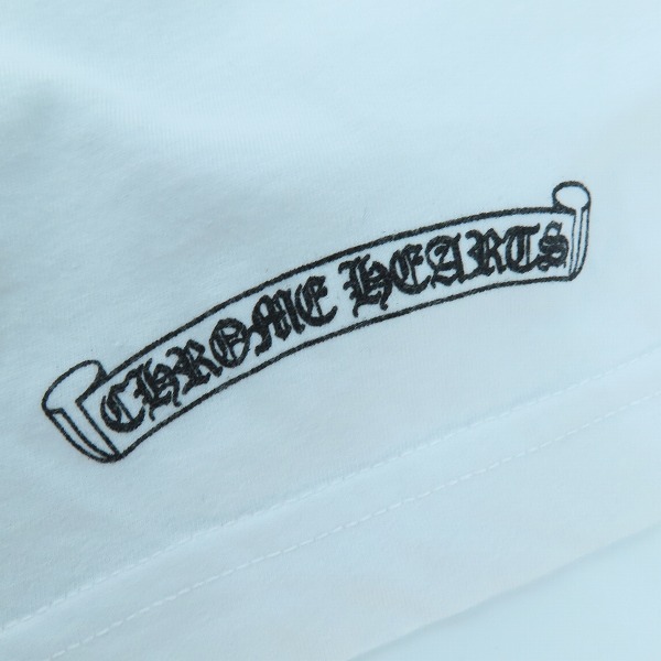 実際に弊社で買取させて頂いた【JPタグ】CHROME HEARTS/クロムハーツ ダガーアイ チャート 半袖Tシャツ XLの画像 7枚目