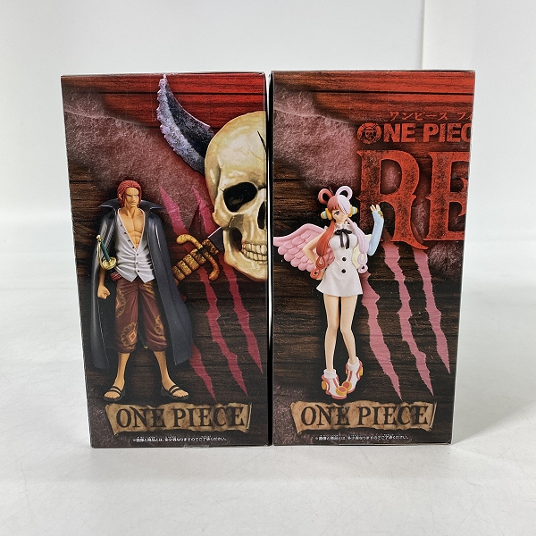 実際に弊社で買取させて頂いた【未開封】バンダイスピリッツ ONE PIECE/ワンピース  FILM RED DXF THE GRANDLINE MEN/LADY ウタ/シャンクス 2点セットの画像 3枚目