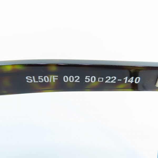 実際に弊社で買取させて頂いたSAINT LAURENT PARIS/サンローラン メガネフレーム アイウェア SL50/F 002の画像 4枚目