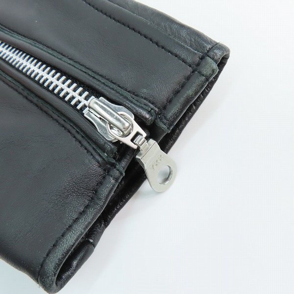 実際に弊社で買取させて頂いたnano universe/ナノユニバース ラムレザージャケット NUC73L00880SH/Lの画像 5枚目