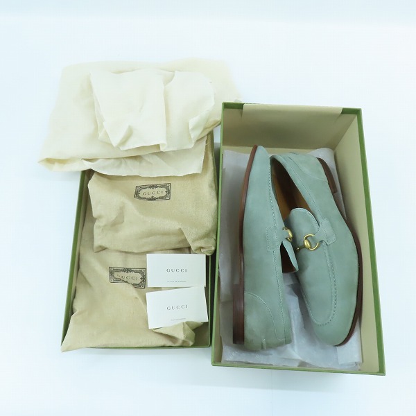 実際に弊社で買取させて頂いたGUCCI/グッチ ホースビット ローファー 406994/8.5の画像 7枚目