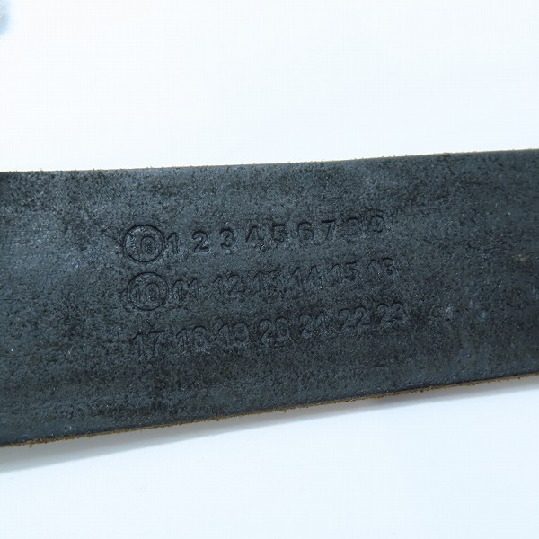 実際に弊社で買取させて頂いたMartin Margiela/マルタンマルジェラ 初期 アーティザナルライン レザーベルト/Sの画像 3枚目