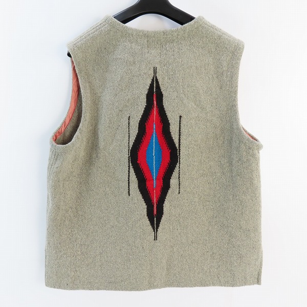 実際に弊社で買取させて頂いたORTEGA'S/オルテガ ウール CHIMAYO チマヨ ベスト グレー/42の画像 1枚目