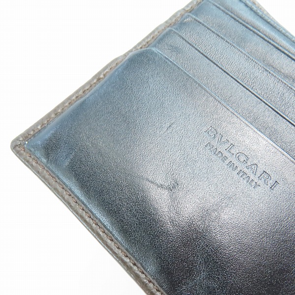 実際に弊社で買取させて頂いたBVLGARI/ブルガリ レザー二つ折り財布の画像 7枚目