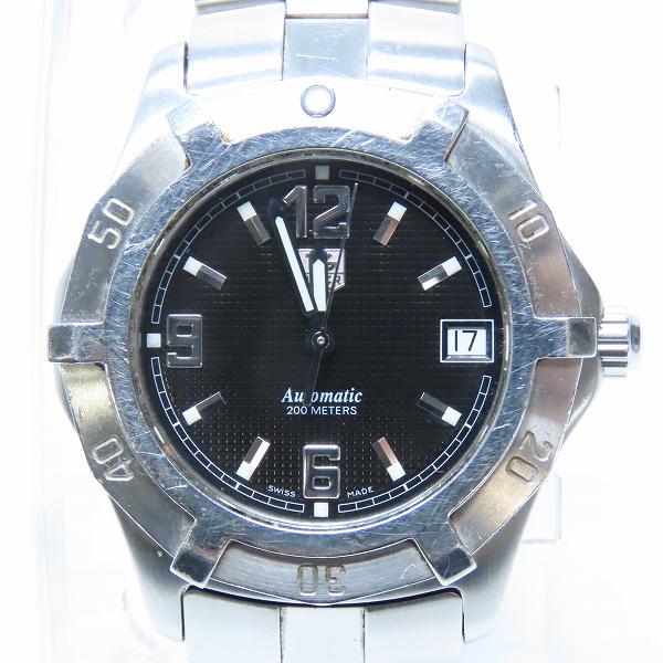 実際に弊社で買取させて頂いた【ジャンク】TAG HEUER/タグホイヤー 2000エクスクルシーブ オートマチック AUTOMATIC 200M 黒文字盤 腕時計 WN2111 