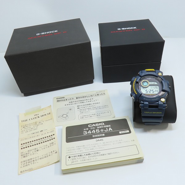 実際に弊社で買取させて頂いたG-SHOCK/Gショック MASTER OF G FROGMAN/マスターオブG フロッグマン マスターインネイビーブルー GWF-D1000NV-2JFの画像 8枚目