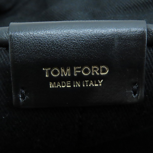 実際に弊社で買取させて頂いたTOM FORD/トムフォード レザー クラッチバッグの画像 5枚目