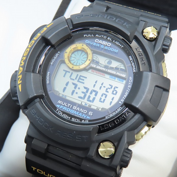 実際に弊社で買取させて頂いたG-SHOCK/Gショック FROGMAN/フロッグマン 黒金 腕時計 GWF-1000G-1JR