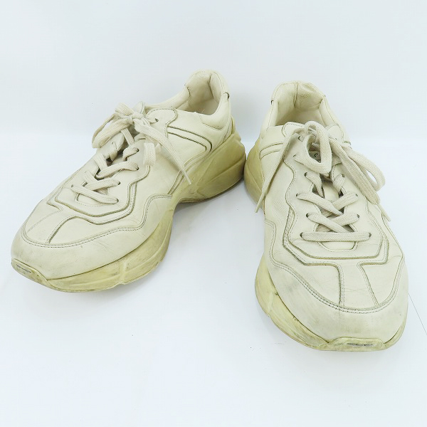 実際に弊社で買取させて頂いたGUCCI/グッチ RHYTON/ライトン ローカットスニーカー 498916/9.5