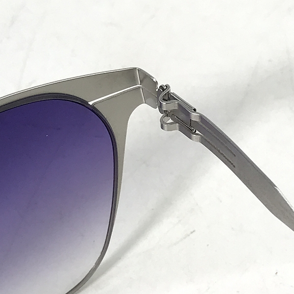 実際に弊社で買取させて頂いたic! berlin/アイシーベルリン Tina H. メガネフレーム アイウェア シルバー×パープルの画像 4枚目