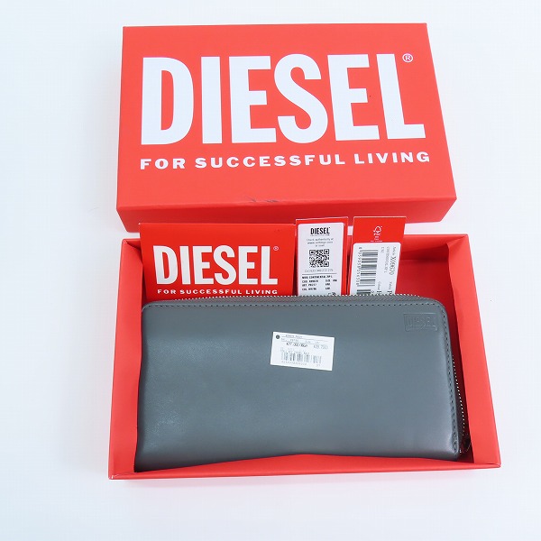 実際に弊社で買取させて頂いたDIESEL/ディーゼル 長財布 ラウンドファスナー X09670 PR227 の画像 9枚目