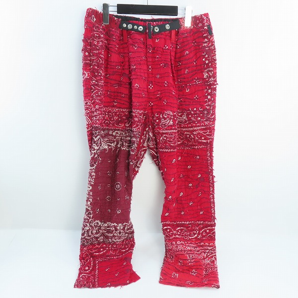 実際に弊社で買取させて頂いたchildren of the discordance × poliquant/チルドレンオブザディスコーダンス×ポリクワント バンダナ キルティング パンツ
