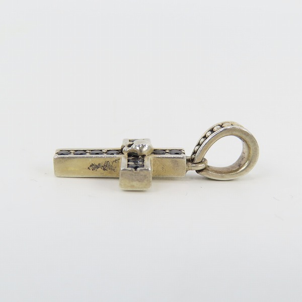 実際に弊社で買取させて頂いたKONRON/コンロン クロスチャーム ブラック ストーンの画像 3枚目