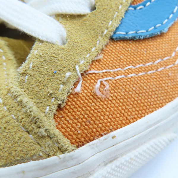 実際に弊社で買取させて頂いたVANS/バンズ オリジナルズ OFF THE WALL/オフ ザ ウォール ローカットスニーカー オレンジ×ベージュ T375/8の画像 7枚目