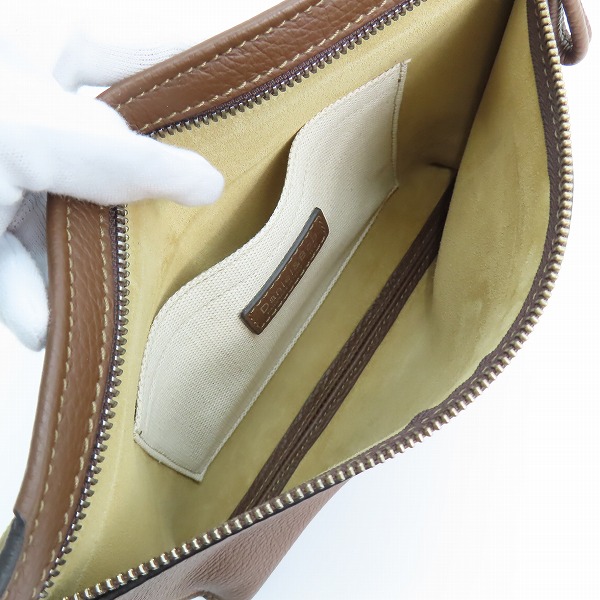 実際に弊社で買取させて頂いたDaniel&Bob/ダニエル＆ボブ レザー ショルダーバッグ/ボディバッグ ブラウンの画像 3枚目