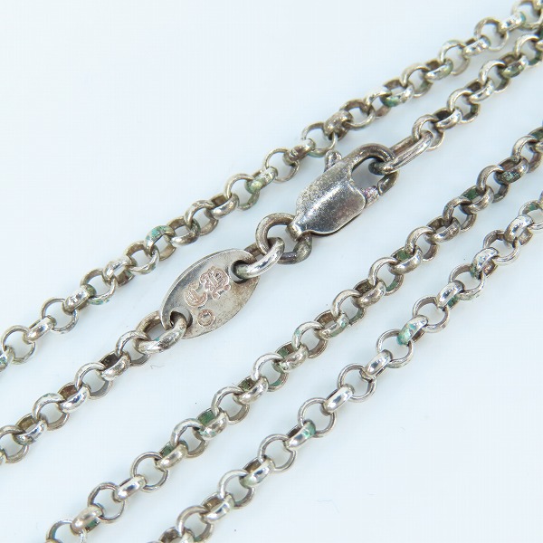 実際に弊社で買取させて頂いたCHROME HEARTS/クロムハーツ ロールチェーン 18インチ