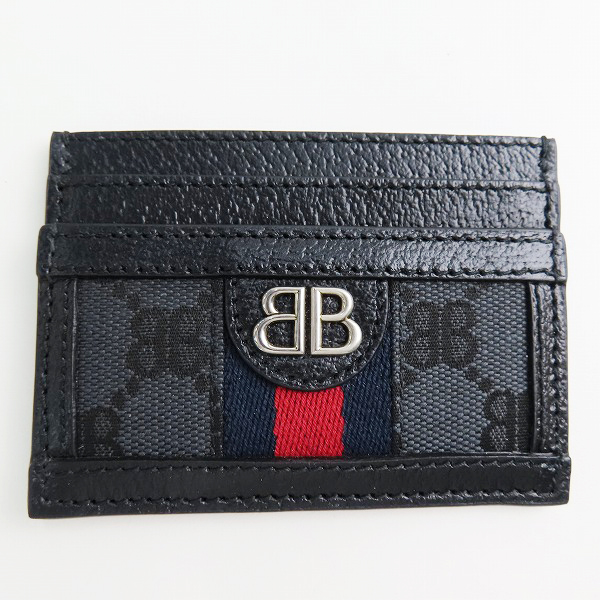 実際に弊社で買取させて頂いたBALENCIAGA×GUCCI/バレンシアガ×グッチ ハッカープロジェクト 総柄 カードケース/名刺入れ