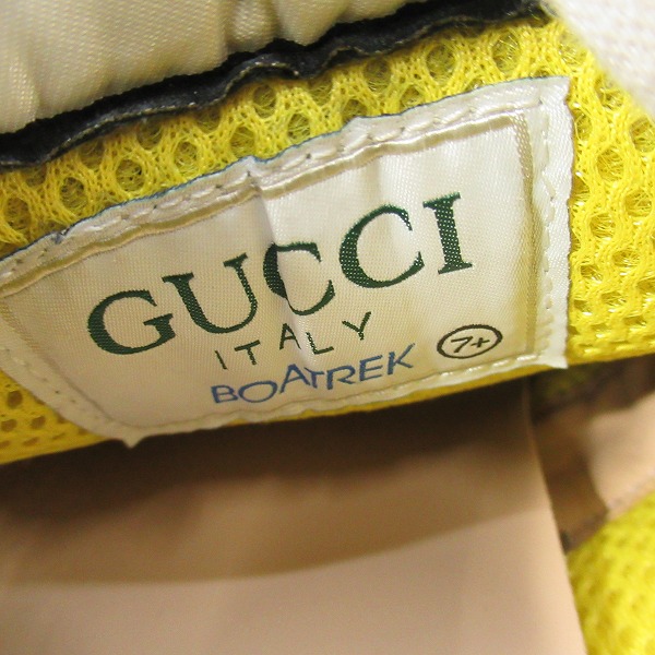 実際に弊社で買取させて頂いたGUCCI/グッチ 20SS SNEAKER LEATHER レザー スニーカー/シューズ 576048/7.5の画像 5枚目